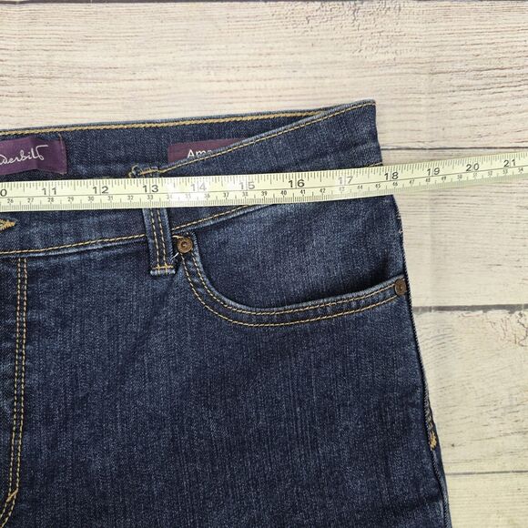 Gloria Vanderbilt Womens Amanda Blue Straight Leg Jeans Petites 16P Stretch - Picture 9 of 11